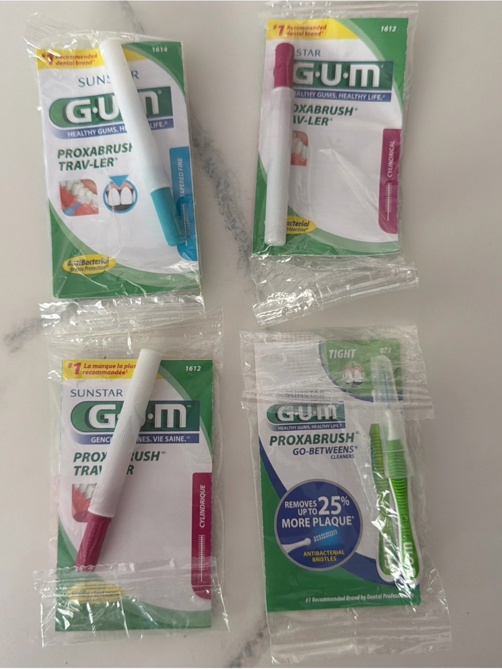 Proxabrush Travel Interdental Brushes - Mixed Colors